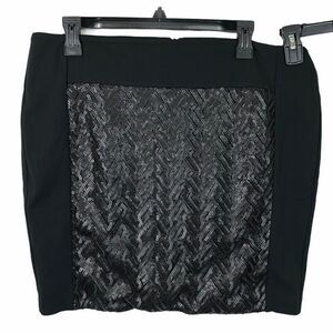 Cato Black pencil mini skirt with sequins size 16